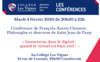 Mardi 4 février – Conférence de F.X. Clément sur le digital